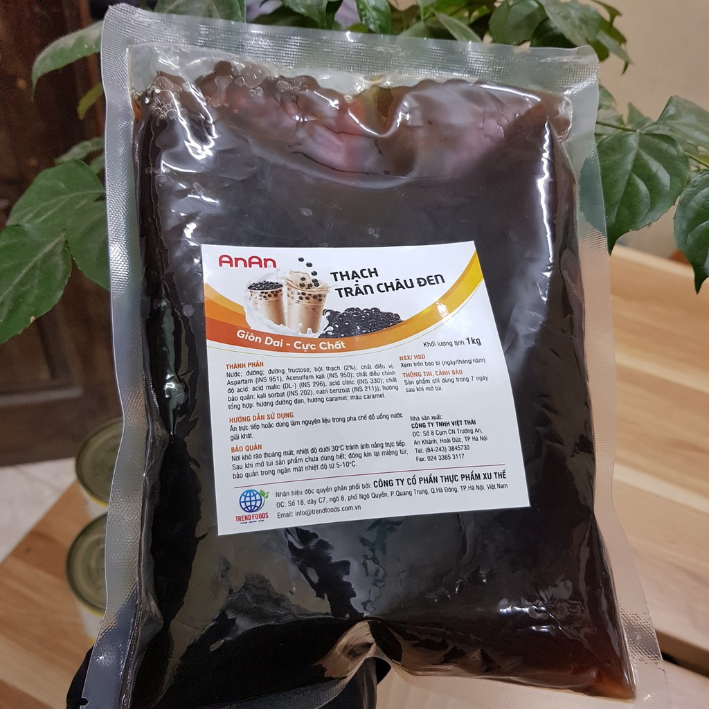 Trân châu 3Q - Trân Châu 3Q ăn liền BKB Giòn Ngon gói 1kg / đường đen