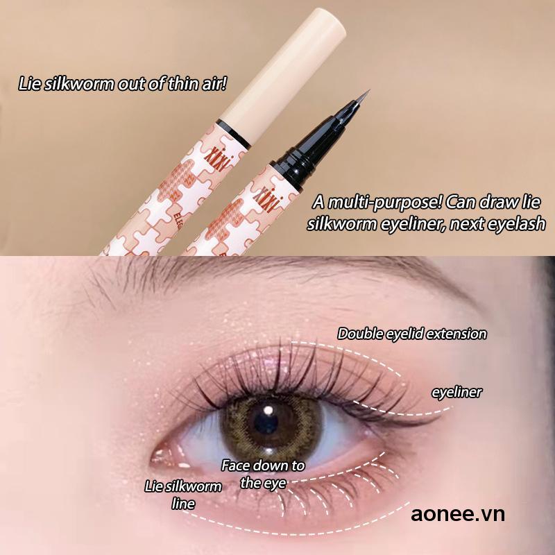 ✨✨Bút Kẻ Mắt Xixi Dạng Lỏng Lâu Trôi Chống Thấm Nước Màu Trắng/Đen Tự Nhiên