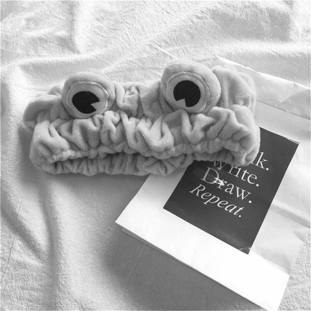 Băng Đô Cài Tóc Co Giãn Bản Rộng Hình Chú Ếch Dễ Thương WMES15H Cho Nữ