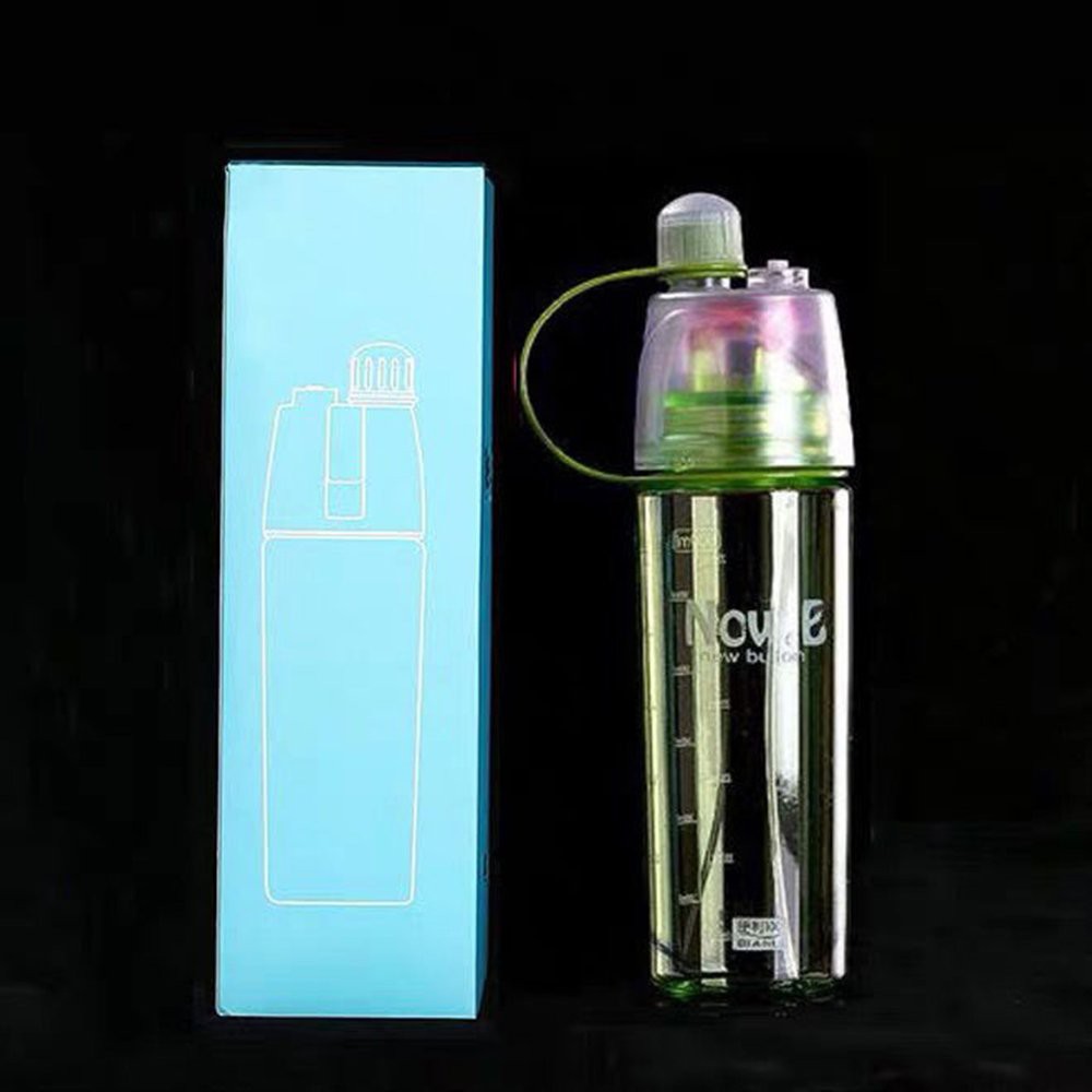 Bình nước thể thao 600ml ✅FREESHIP✅ Có vòi xịt phun nước, bình nước thể thao phun sương 2 trong 1