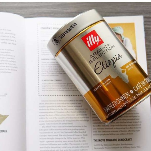 Cà phê hạt đã rang Illy Coffee Arabica Original Ethiopia 250g Whole Bean