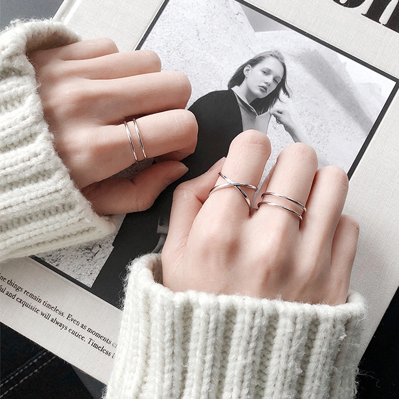 Nhẫn đeo ngón tay kim loại đính đá nhân tạo phong cách vintage thời trang cho nữ