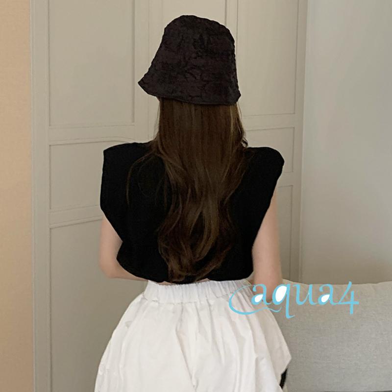 Anana-áo Croptop Sát Nách Cổ Tròn Đính Đá In Chữ Cho Nữ