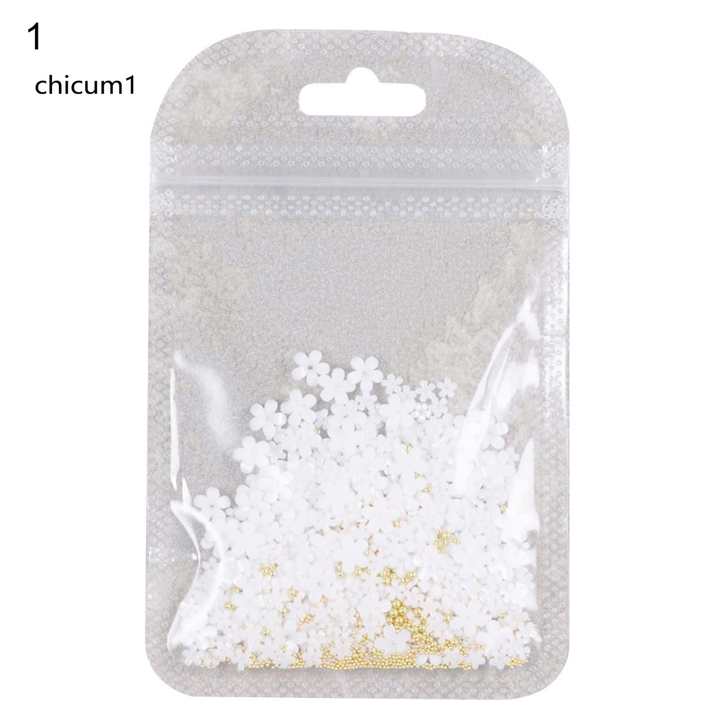 [Hàng mới về] Gói phụ kiện hoa nhựa resin trang trí gắn móng sáng tạo cho phái nữ