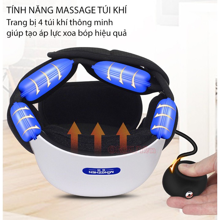 Máy massage đầu gối áp suất khí và tạo nóng chính hãng Ming Zhen MZ-669C