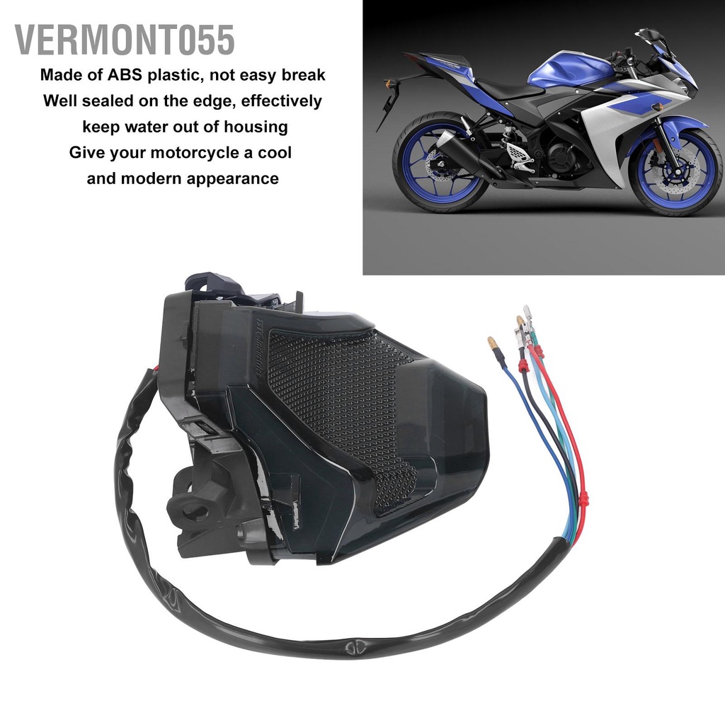 Có thể bán buôn Đèn hậu LED tích hợp cho xe máy báo rẽ phía sau phanh Y15ZR MXKING150 EXCITER150 Vermont055 Hàng giao ngay