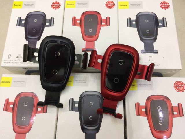 Bộ đế giữ điện thoại tích hợp sạc nhanh không dây dùng cho xe hơi Baseus Baseus Metal Wireless Charger Gravity Car | BigBuy360 - bigbuy360.vn