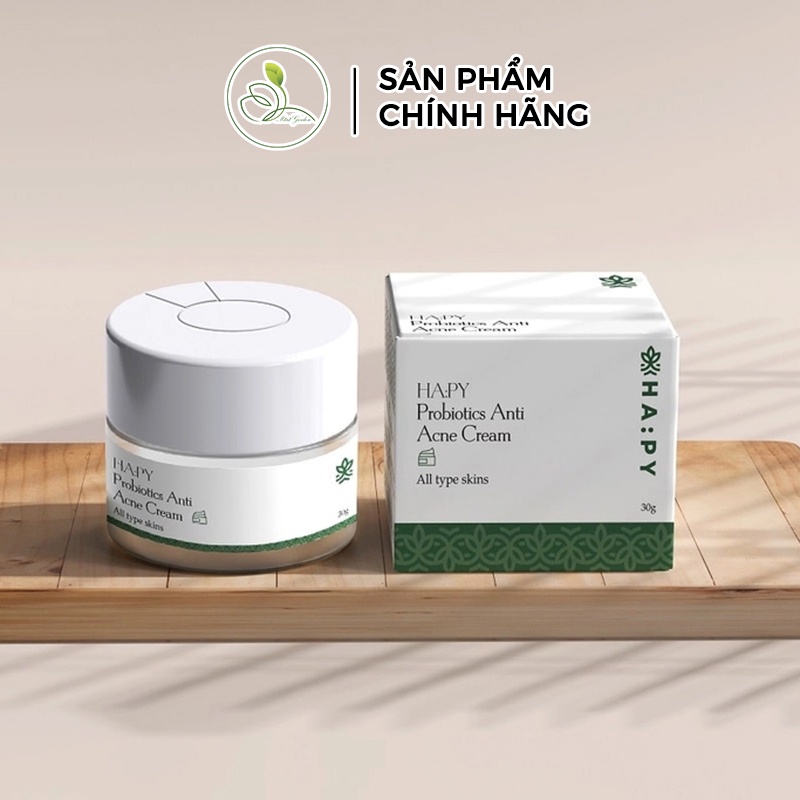 Kem dưỡng phục hồi cân bằng hệ vi sinh ha:py minigarden PROBIOTICS ANTI ACNE CREAM 30g PV1029