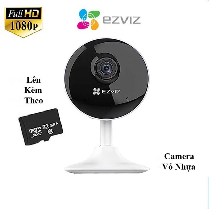 [Mã BMBAU300 giảm 10% đơn 499K] Camera wifi Ezviz C1C B 1080P Đàm thoại 2 chiều ,Tích hợp míc thu âm thanh, Hình ảnh FHD