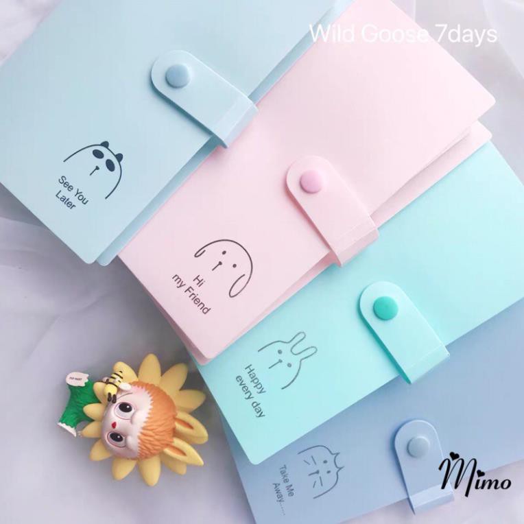 Album ảnh sổ đựng card đựng được 240 ảnh - 40 tờ, đựng name card,  lomo ảnh 6x9 4 màu pastel