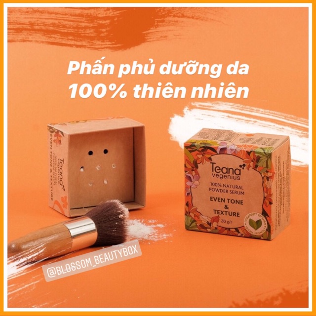 PHẤN PHỦ DẠNG BỘT TEANA VEGENIUS 100% NATURAL POWDER SERUM 20G CHÍNH HÃNG - 9757