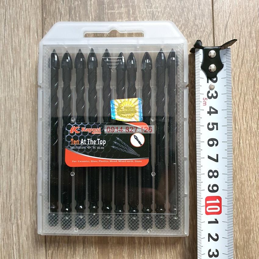 Bán lẻ Mũi khoan đa năng hãng Kapusi Nhật Bản chuôi lục giác cỡ 6, 8, 10, 12mm, tem chống giả