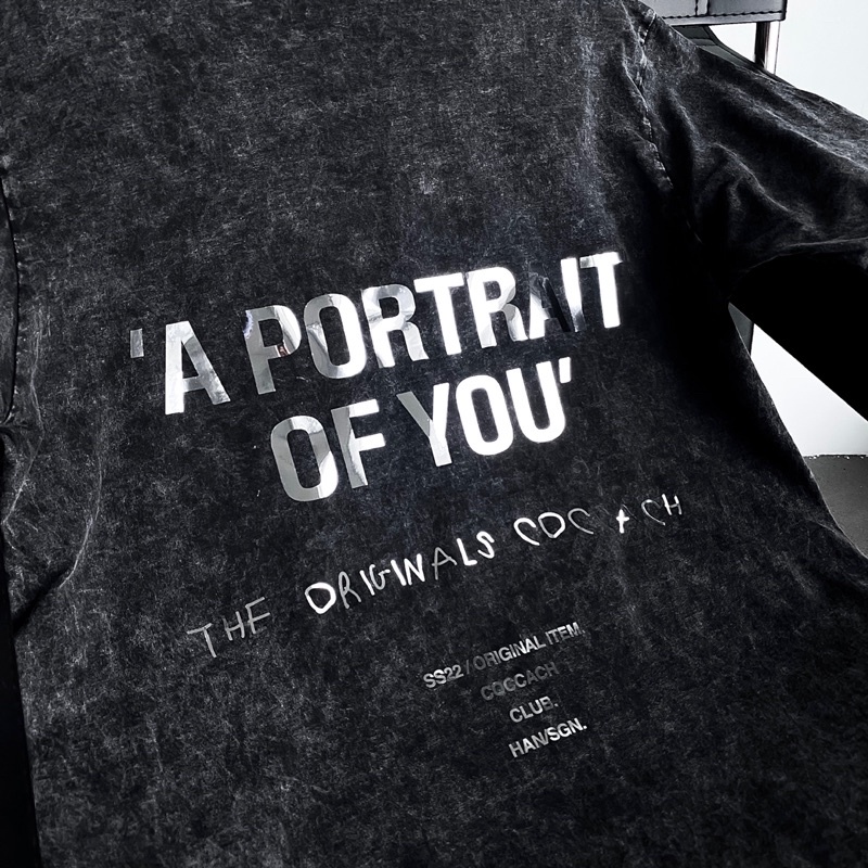 Áo thun phông chất liệu 100% cotton form rộng unisex A PORTRAIT OF YOU CCS130 by COCCACH