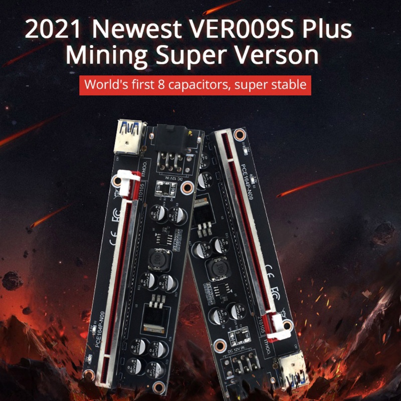 Card Mạng PCI-E 6 Pin USB3 0 GPU Mining Phiên Bản 0.9S PLUS