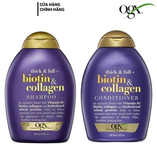 Bộ gội xả ogx biotin & collagen làm dày tóc 385ml