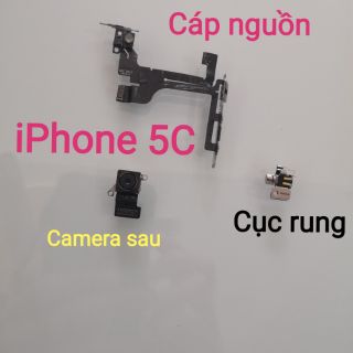 Cáp nguồn, cục rung, camera sau iphone 5C zin