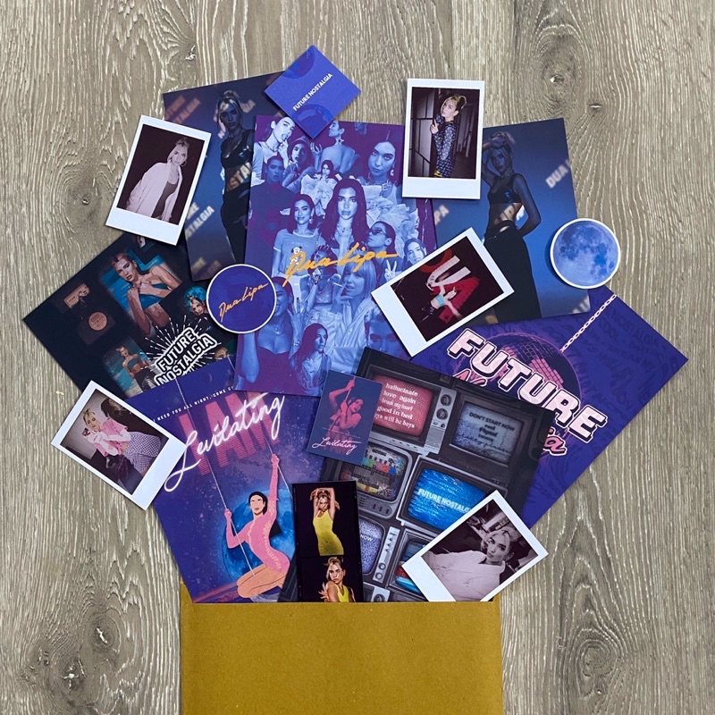 Bộ poster trang trí tường Smile More decor theo album Future Nostalgia của Dua Lipa