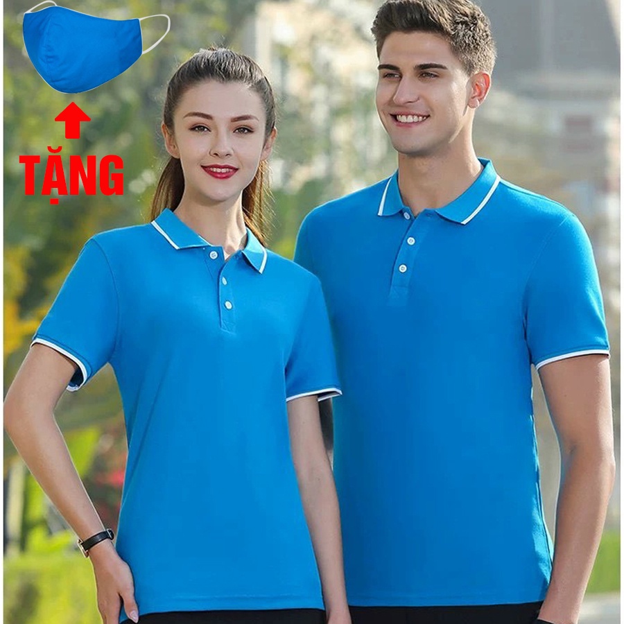 Áo thun polo nam nữ 65k (tặng kèm khẩu trang) | BigBuy360 - bigbuy360.vn