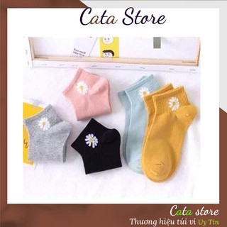 Tất hoa cúc loại 1 kèm túi đựng combo 10 đôi