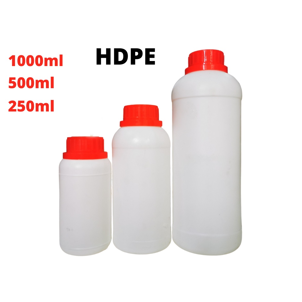 Chai Nhựa HPDE Trắng Đục Nắp Galenti Seal Mút 250ml 500ml 1000ml ,Chai Chứa Chất Lỏng Hóa Chất