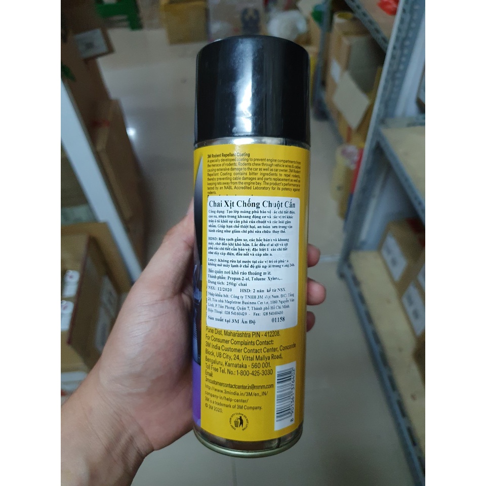 Chai Xịt Chống Chuột Xe Ô Tô 3M Rodent Repellant Coating