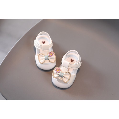 sandal hoa nơ cho bé gái tập đi 0-2 tuổi xinh xắn(hàng QUẢNG CHÂU LOẠI 1)