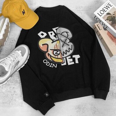 Áo Sweater OD Oversize Metal Bear, áo nỉ dài tay Unisex ODIN CLOTHING | BigBuy360 - bigbuy360.vn