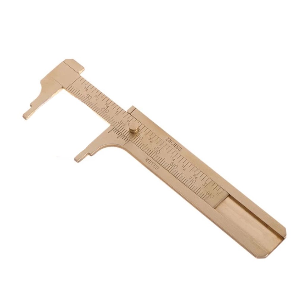 Thước kẹp đồng 100mm chuyên dùng kiểm tra kích thước đá thô, đá quý, đo vòng, đo chi tiết