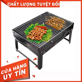 Bếp Nướng Than Hoa Kèm Vỉ Nướng Gấp Gọn