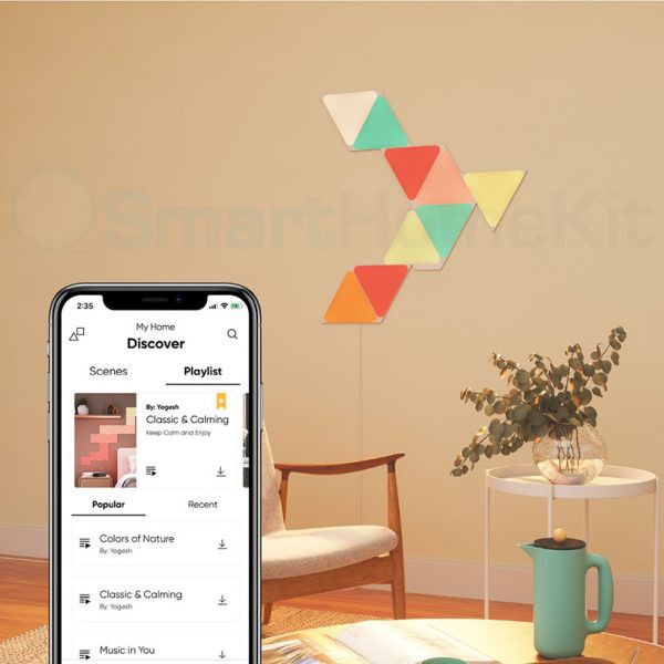 Nanoleaf Mini Triangle Shapes tam giác nhỏ - đèn lắp ghép cao cấp thông minh