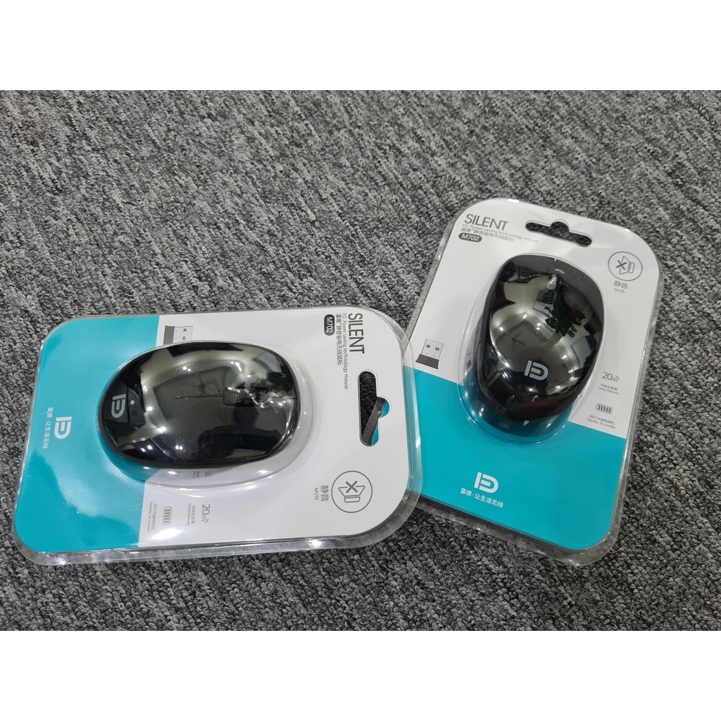 Chuột không dây E703I, Chuột cơ bản 2.4G USB Dongle, 1500DPI, Quang học, Chế độ ngủ tự động đen, trắng