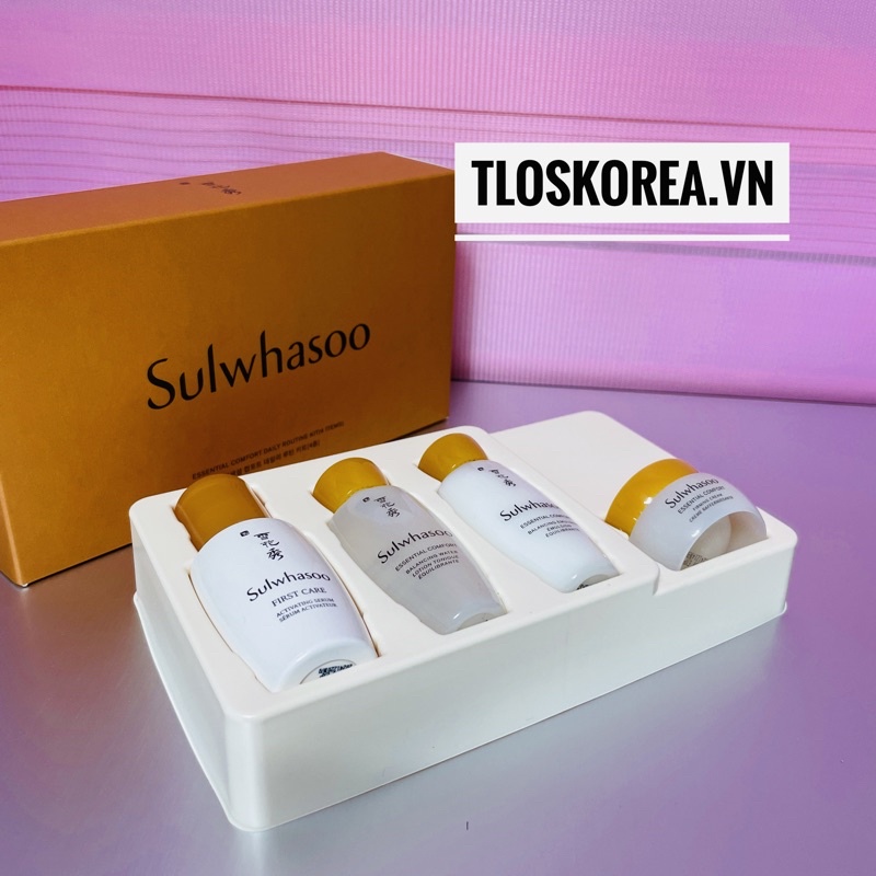 [New]Set Mini Sulwhasoo Esssential  Comfort Kit Daily Routine Kit (4 items)  Chống Lão Hoá Và Làm Săn Chắc Da