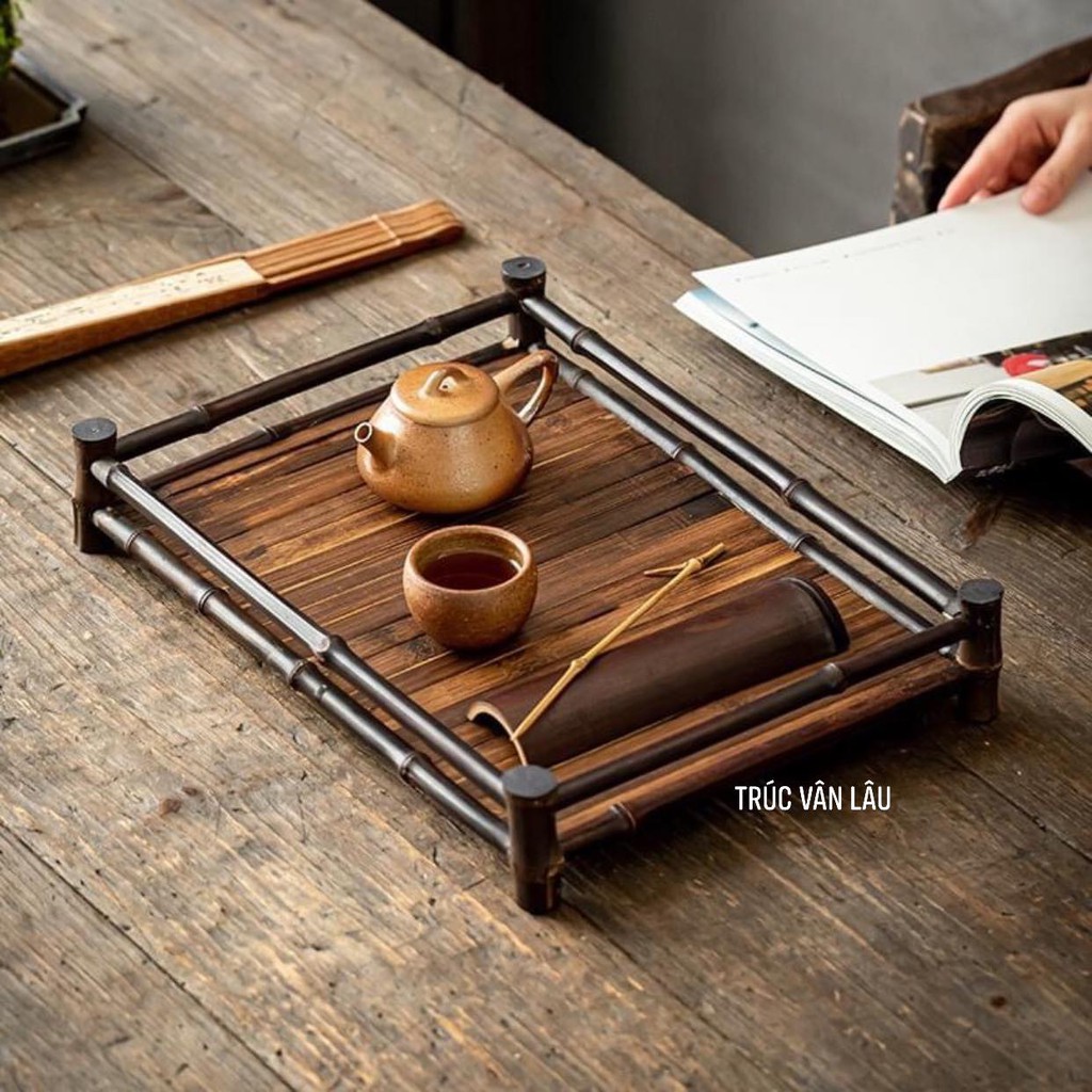 Khay Trà Trúc Cách Điệu