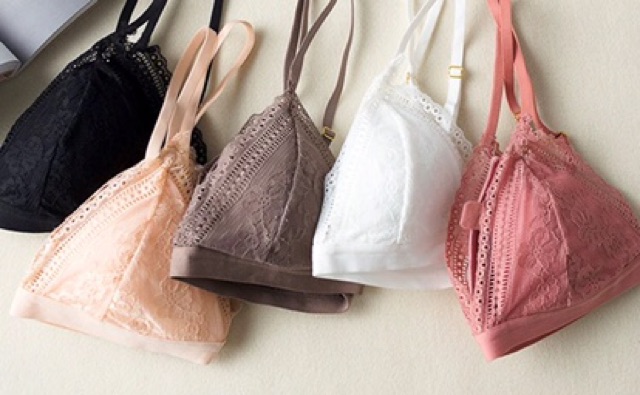 Áo Lót Bralette Ren Mềm Mút Liền Phong Cách Châu Âu mới B058