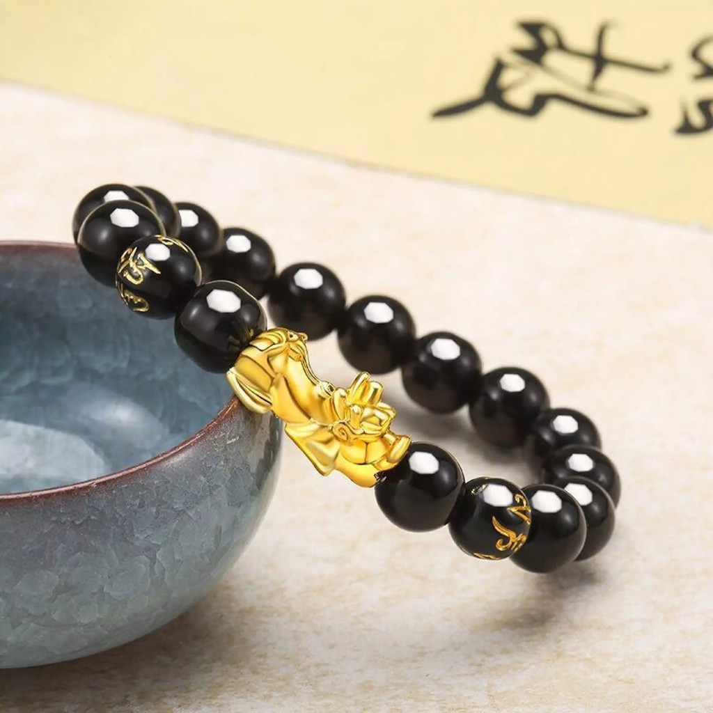 Vòng đeo tay chuỗi hạt hình tỳ hưu thời trang dàn cho cả nam và nữ