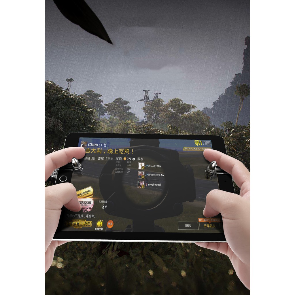 Bộ 2 nút chơi game PUBG dạng kẹp K10 hỗ trợ chơi game PUBG chuyên dụng cho điện thoại Chammart