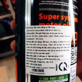 Nhớt XADO racing 10W40 ver2