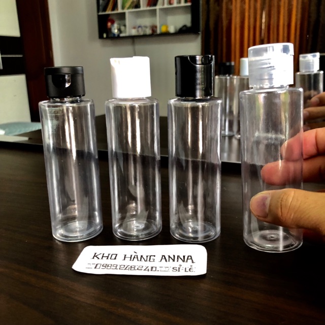CHAI NHỰA NẮP BẬT 500ml/ 300ML/ 250ML/ 150ML/ 100ml- Chai Pet Nâu, trong suốt, xanh Chai nắp bật nhỏ giọt đen và trong