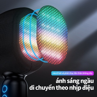 Micro Không Dây Bluetooth compatible Speaker Home Handheld Karaoke DJ Wireless Microphone