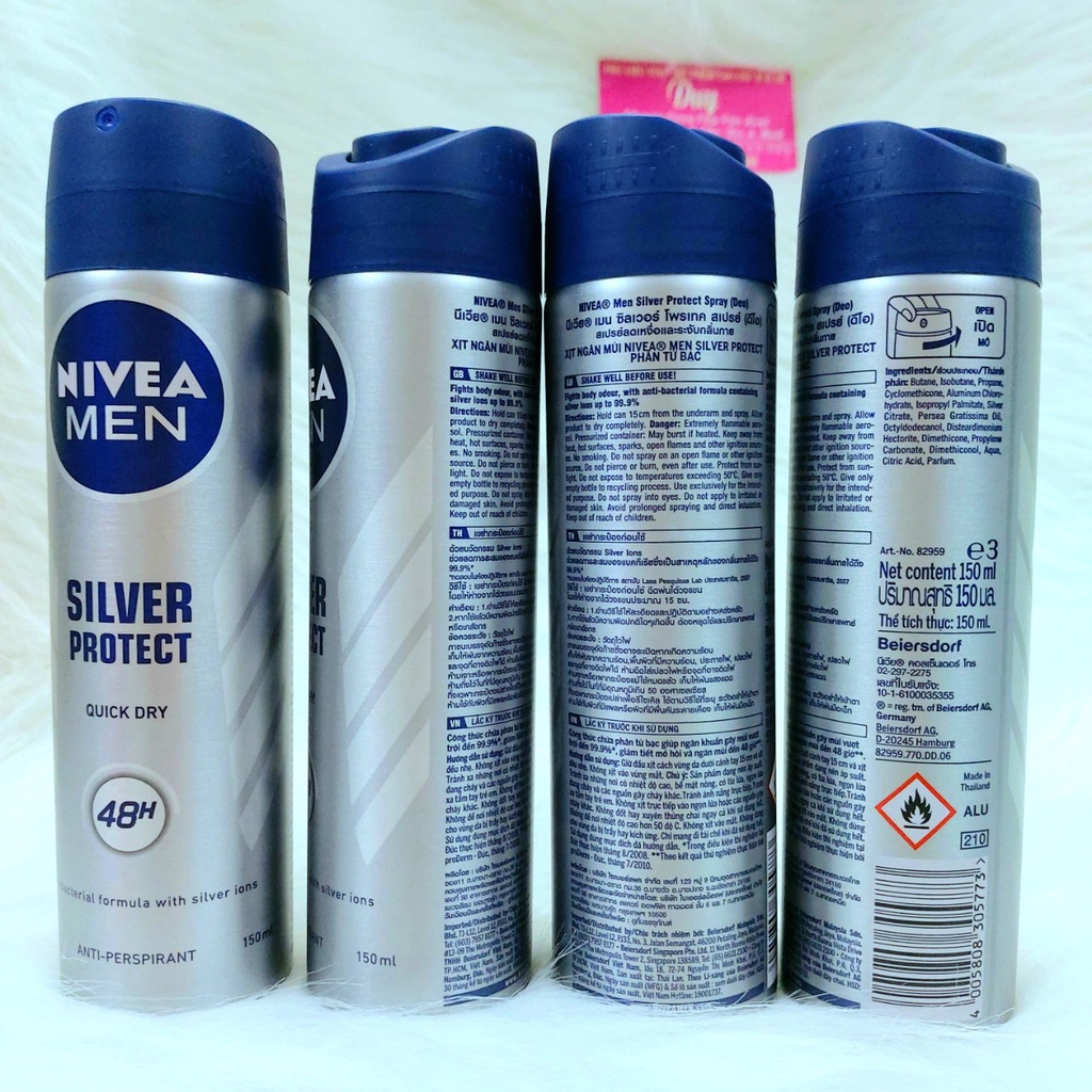 Nivea Xịt - Lăn Khử Mùi Toàn Thân Dành Cho Nam Các Loại 150ml &amp; 50ml