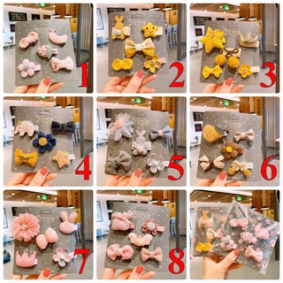 Set 5 Kẹp Tóc Hàn Quốc Dễ Thương Cho Bé