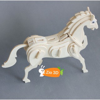 Mô hình lắp ráp gỗ 3D Con ngựa