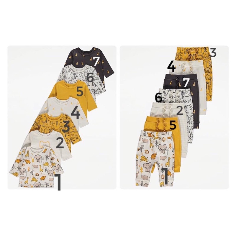 Bộ thun George cho bé sz 6m-2y