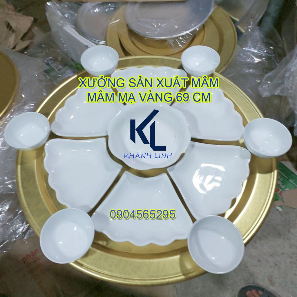 Combo 3 mâm mạ vàng đkinh 70cm, 42cm, 52cm, mâm, mâm tròn, mâm bầy lễ, mâm ăn lâu, mâm ăn cơm, đồ dùng trong nhà bếp,