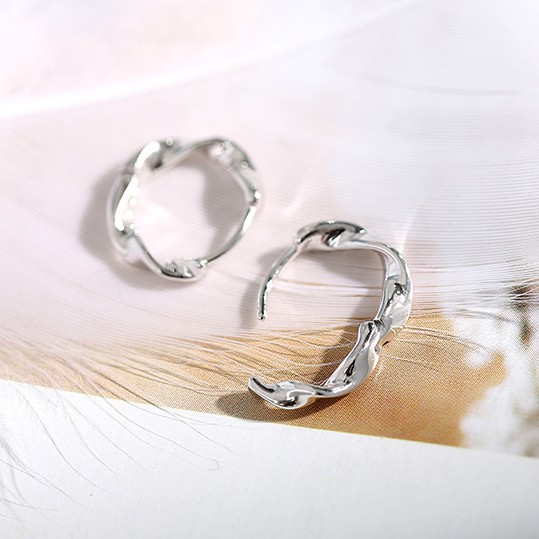 Khuyên Tai Bạc Sweetee Earring, Bông Tai Bạc 925 Dạng Vòng Xoắn E4018 - Giá 1 Chiếc