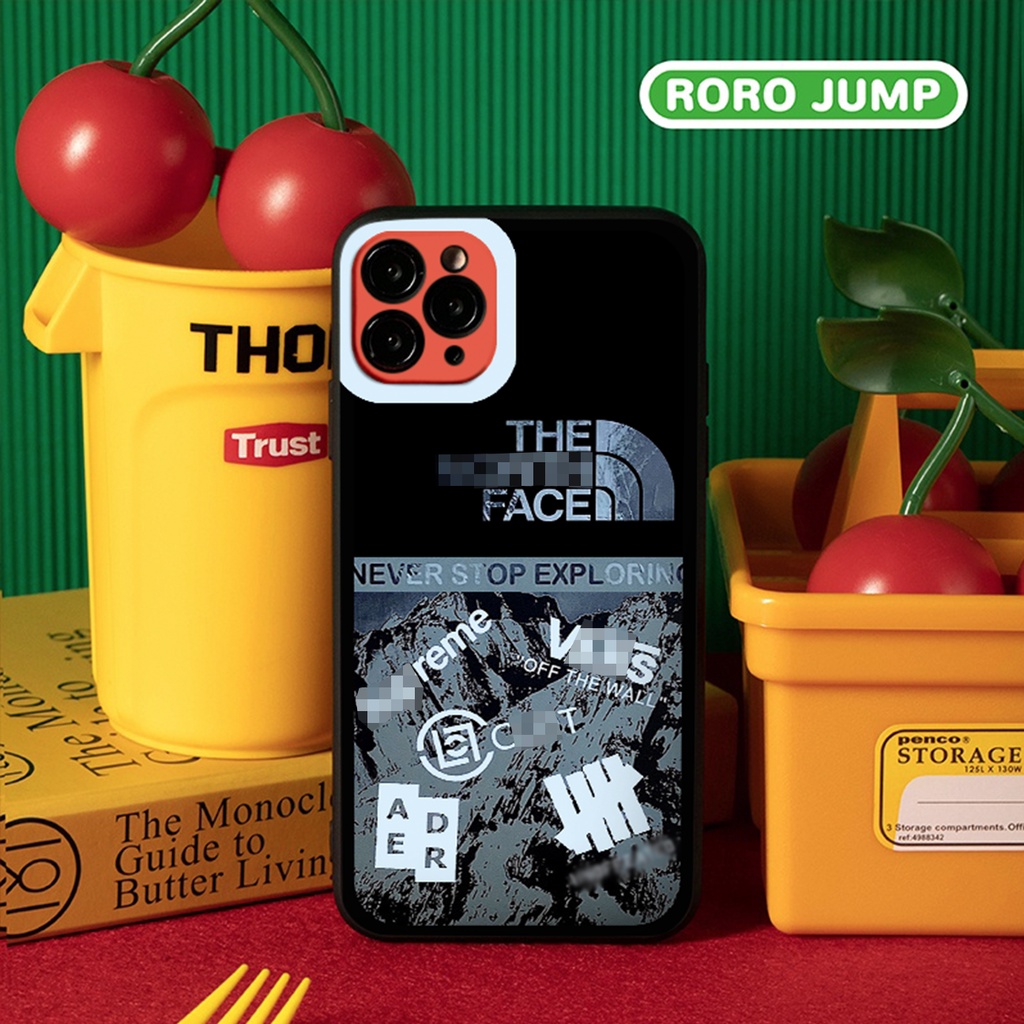 Ốp iphone - Ốp lưng iphone cạnh vuông viền camera the north dành cho ip 6 đến 14promax - G75