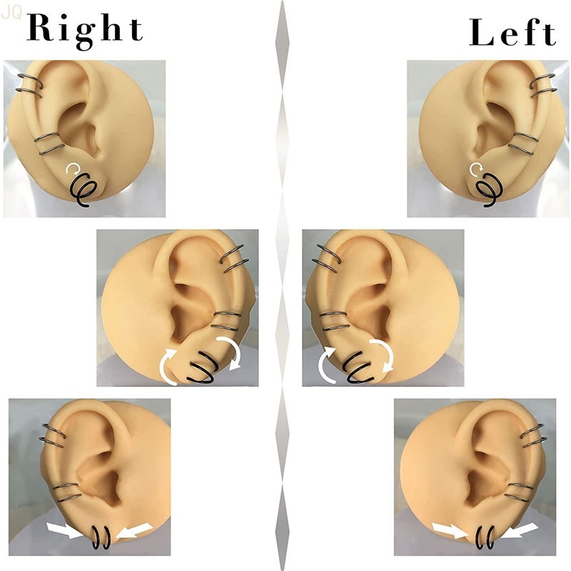 Khuyên Tai Dạng Vòng Xoắn Bằng Thép Phẫu Thuật