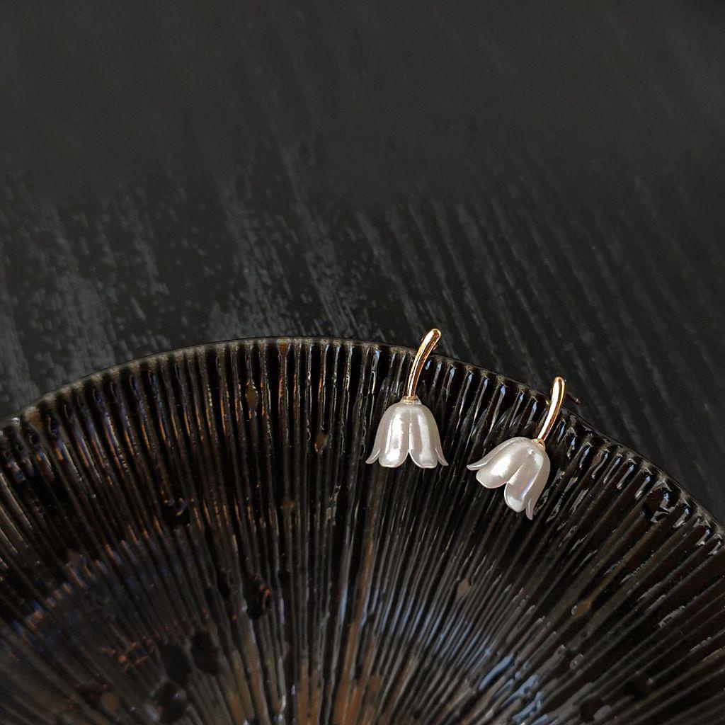 Khuyên Tai Hình Hoa Tulip Lãng Mạn Cho Nữ|Bông Tai Hình Chiếc Lá Mừng Năm Mới Dành Cho Nữ