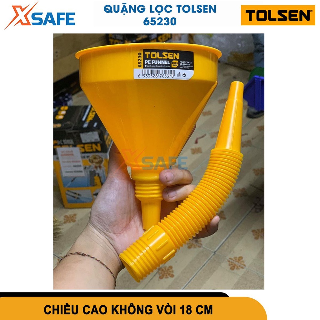 Quặng lọc Tolsen 65230 145mm nhựa cao cấp bền bỉ, ống ruột gà dễ bẻ cong, thiết kế tay cầm tiện lợi -[CHÍNH HÃNG][XSAFE]