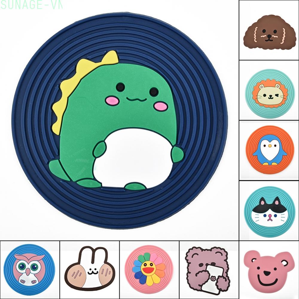SUNAGE- ~1PCS simple cute coaster home non slip insulated silicone bowl mat heat resistant mat【SUNAGE-HOT Fashion】